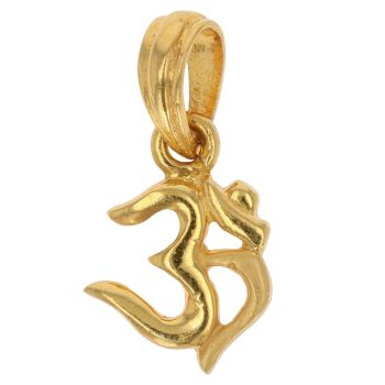 22ct Yellow Gold Small Om Pendant