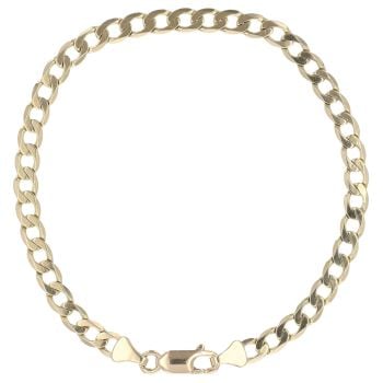 9ct Yellow Gold Curb Bracelet 7.5"