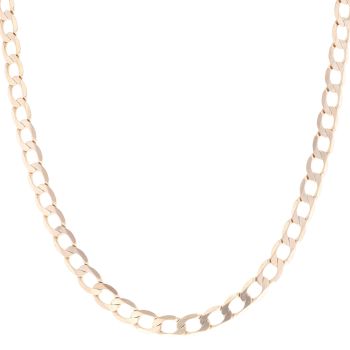 9ct Yellow Gold Curb Chain 22"