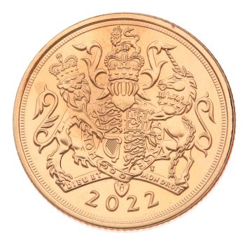 2022 Elizabeth II Fifth Portrait UK Full Sovereign Coin