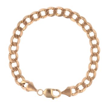 9ct Yellow Gold Curb Bracelet 9"