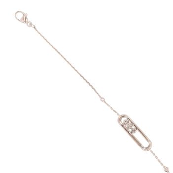 18ct White Gold 0.10ct Brilliant Cut Diamond Messika Baby Move Bracelet 7"