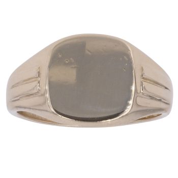 9ct Yellow Gold Square Plain Signet Ring
