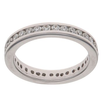18ct White Gold 0.80ct Brilliant Cut Diamond Eternity Ring