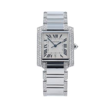 Cartier Custom Tank Francaise Pre Owned Watch Ref 2302