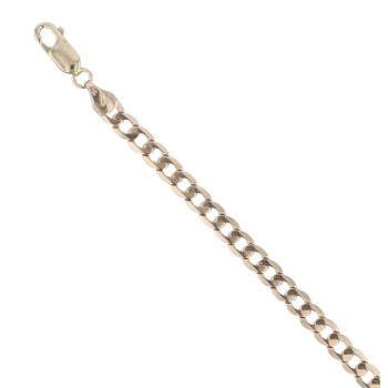 9ct Yellow Gold Curb Bracelet 9.5"