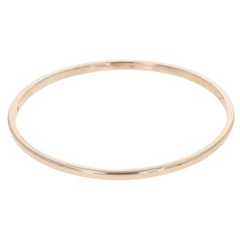 9ct Yellow Gold Plain Bangle