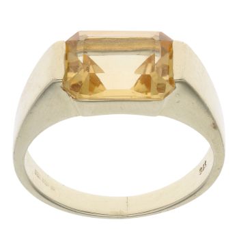 9ct Yellow Gold Citrine Single Stone Ring