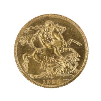 1928 George V Large Head South Africa Full Sovereign Coin