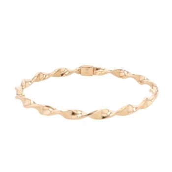 9ct Yellow Gold Twist Bangle