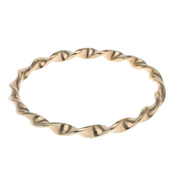 9ct Yellow Gold Twist Bangle