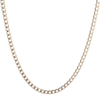 9ct Yellow Gold Curb Chain 20"