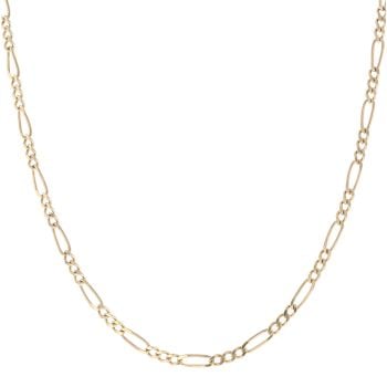 9ct Yellow Gold Figaro Chain 24"