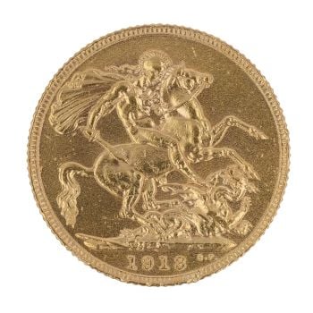1913 George V Full Sovereign Coin