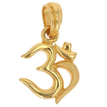 22ct Yellow Gold Large Om Pendant