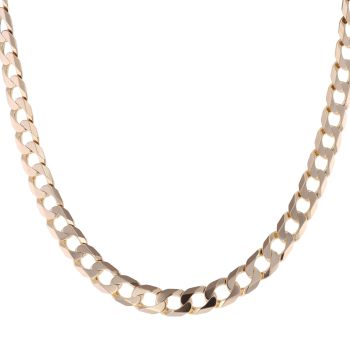 9ct Yellow Gold Curb Chain 22"