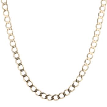 9ct Yellow Gold Curb Chain 20"