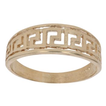 9ct Yellow Gold Greek Key Signet Ring