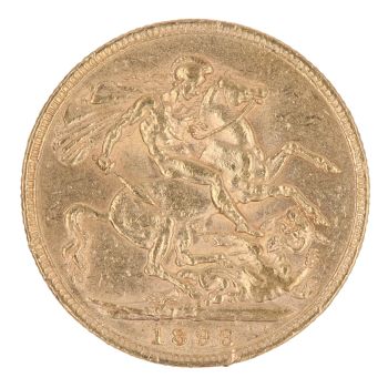 1893 Victoria Jubilee Head UK Full Soverign Coin