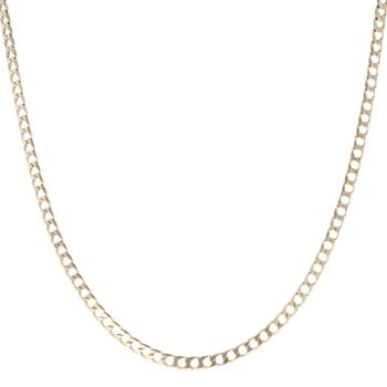 9ct Yellow Gold Curb Chain 18"