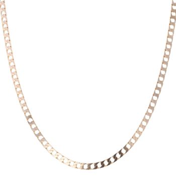 9ct Yellow Gold Square Curb Chain 22"