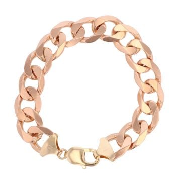 9ct Yellow Gold Curb Bracelet 8"