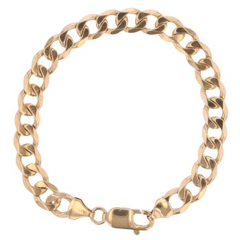 9ct Yellow Gold Curb Bracelet 7.5"