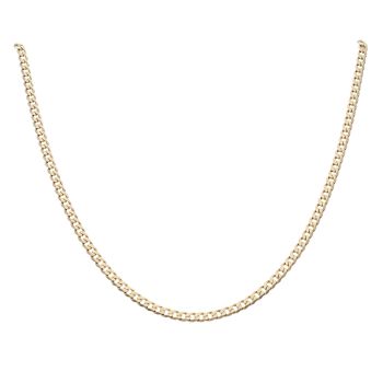 9ct Yellow Gold Small Links Curb Chain 22"