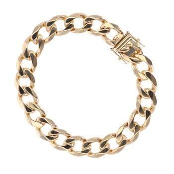 9ct Yellow Gold Curb Bracelet 8.5"