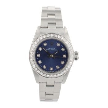 Rolex Custom Oyster Perpetual Pre Owned Watch Ref 67194