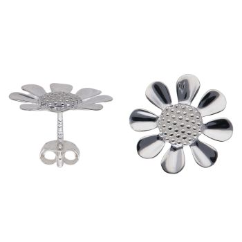 Silver Daisy Stud Earrings