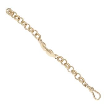 9ct Yellow Gold Boxing Glove Belcher Bracelet 6"