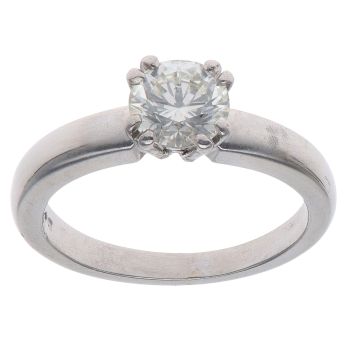 Platinum 0.75ct Brilliant Cut Diamond Solitaire Ring