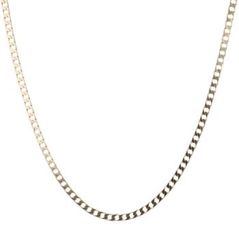 9ct Yellow Gold Curb Chain 18"
