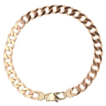 9ct Yellow Gold Curb Bracelet 8.5"