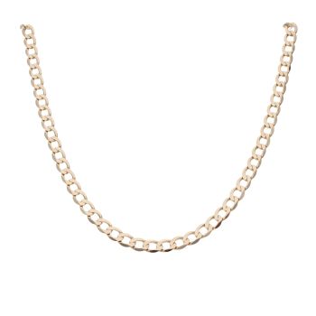 9ct Yellow Gold Curb Chain 18"