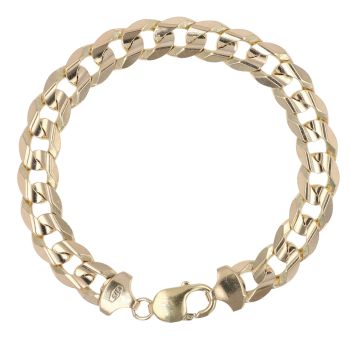 9ct Yellow Gold Curb Bracelet 8.5"