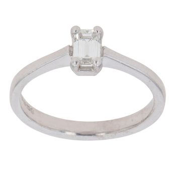18ct White Gold 0.35ct Brilliant Cut Diamond Solitaire Ring