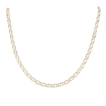 9ct Yellow Gold Diamond Cut Fancy Chain 18"