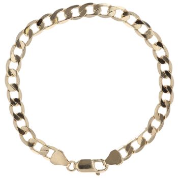 9ct Yellow Gold Curb Bracelet 7.5"