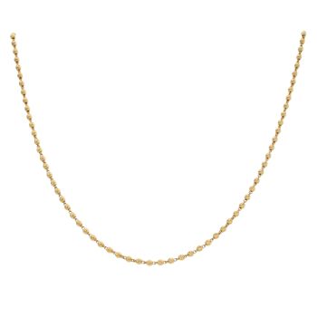 22ct Yellow Gold Bead Chain 18"