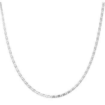 14ct White Gold Snail Chain 22"
