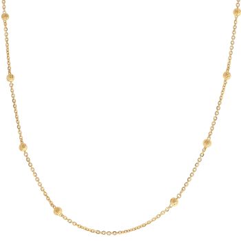 22ct Yellow Gold Beaded Fancy Chain 18"
