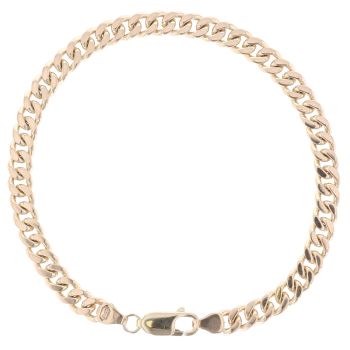 9ct Yellow Gold Curb Bracelet 8"