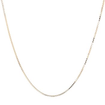 9ct Yellow Gold Box Chain 18"