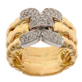 18ct Yellow Gold 0.50ct Brilliant Cut Diamond Fancy Ring
