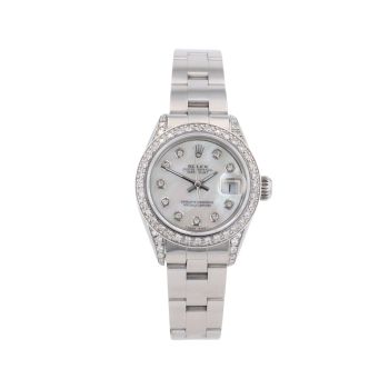 Rolex Custom Datejust Pre Owned Watch Ref 6924