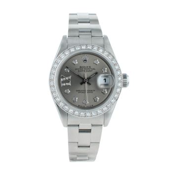 Rolex Custom Oyster Perpetual Date Pre Owned Watch Ref 79160