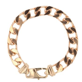 9ct Yellow Gold Curb Bracelet 9"