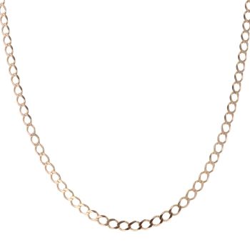 9ct Yellow Gold Curb Chain 22"